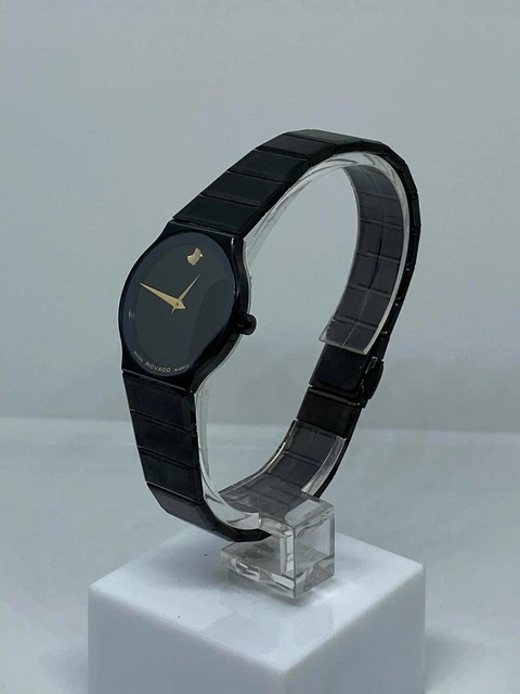 Orologio Movado Museum Donna Acciaio Nero Swiss Made 8440881A Nuovo!! -20% Off 3