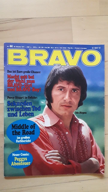 BRAVO Nr.44 vom 25.10.1971 Neil Diamond, Udo Jürgens, Middle of the Road, Sweet