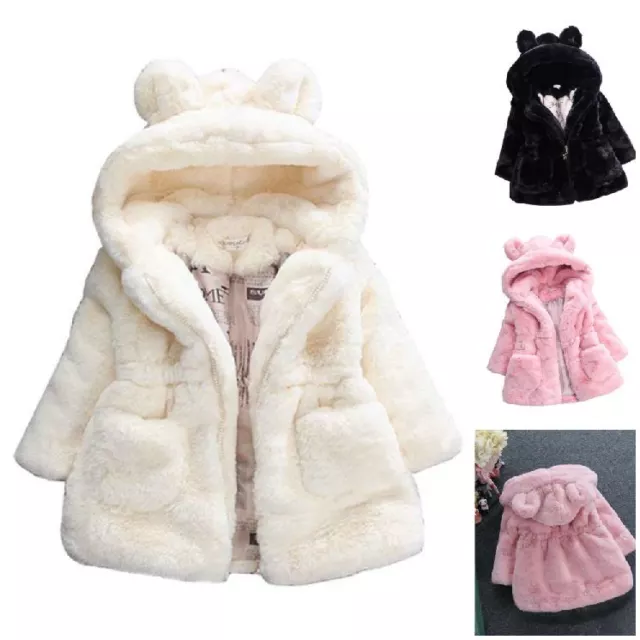 Giacca autunnale morbida inverno bambine con cappuccio camice finta casual vestiti bambini Regno Unito