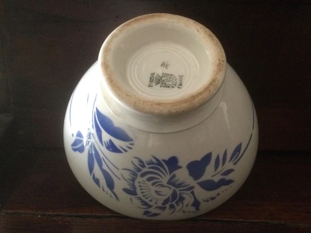 BOL ANCIEN à DÉCOR de FLEURS BLEUES DIGOIN SARREGUEMINES FRANCE 2