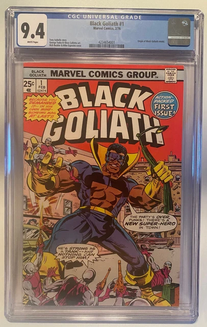 BLACK GOLIATH #1  New CGC 9.4  4/14/23 POSSIBLE SERIES? White pgs
