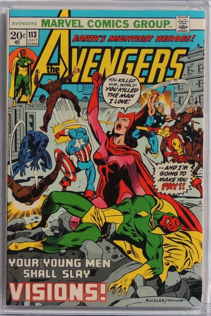 AVENGERS #113, CGC 9.8, NM/MT, White Pages, Marvel Comics, 1973 3