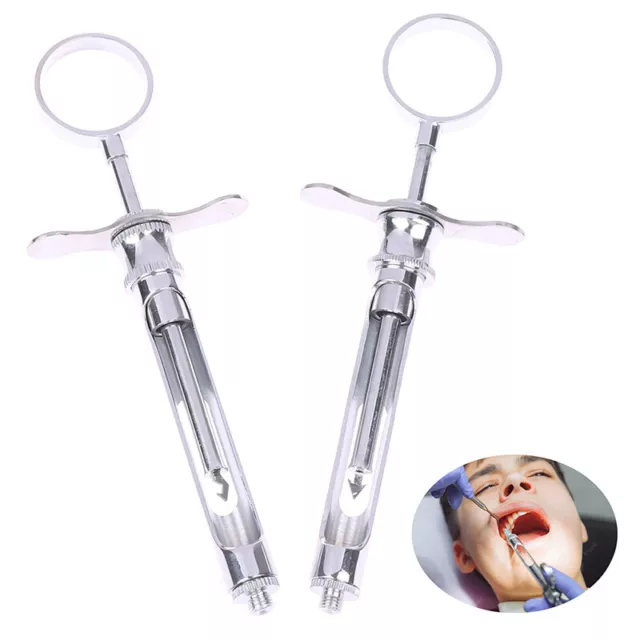 Dental Syringe 1.8ml Manual Aspirating Anesthetic Injection  Lab Equipm.Q1