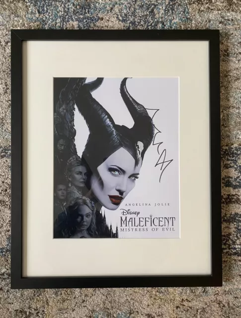 2019 Angelina Jolie Maleficent Mistress of Evil Signed 11x14 Photograph