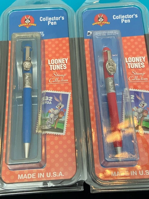 Vintage USPS collectors pens Looney Tunes Tweety Bird and TAZ