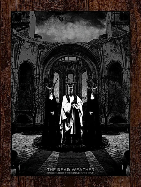 The Dead Weather July 13th, 2010 Washington, DC Gig x/190 AP Poster Print