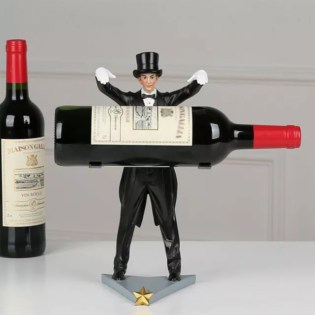 Magician Wine Bottle Holder Floating Suspension Wine Rack Magic Table Bar Decor