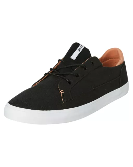 Womens Reef Iris Black Canvas Casual Lace Up Shoes. Size 6 - 10. NWT. RRP $79.99