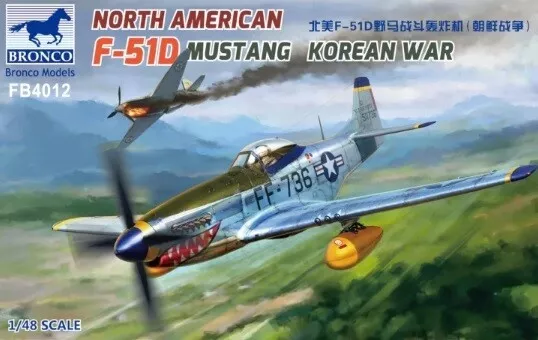 Bronco 1/48 North American F-51D Mustang Plastic Model Kit