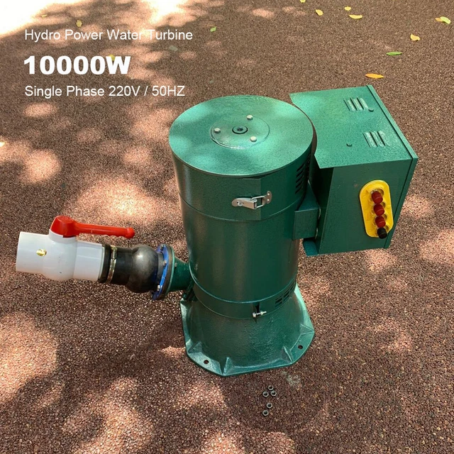 10000W 220V generador hidroeléctrico central hidroeléctrica turbina peltón de agua 10KW