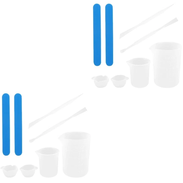 Lot 10 Gobelets Doseurs Silicone KyeeaDIY - Mini Tasses Mélange Résine Époxy