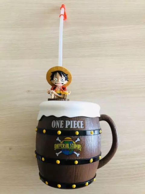 Universal Studios Japan One Piece Luffy Drink Bottle Mug Figure Plastic  Limited