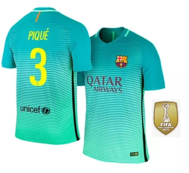 Trikot Nike FC Barcelona 2016-2017 Third WC - Pique 3 [128 bis XXL] Barca Badge