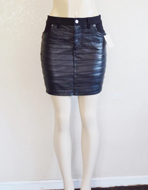 GUESS da Donna Anteriore Plissettato di Jeans " Campione " - Nero Taglie 27