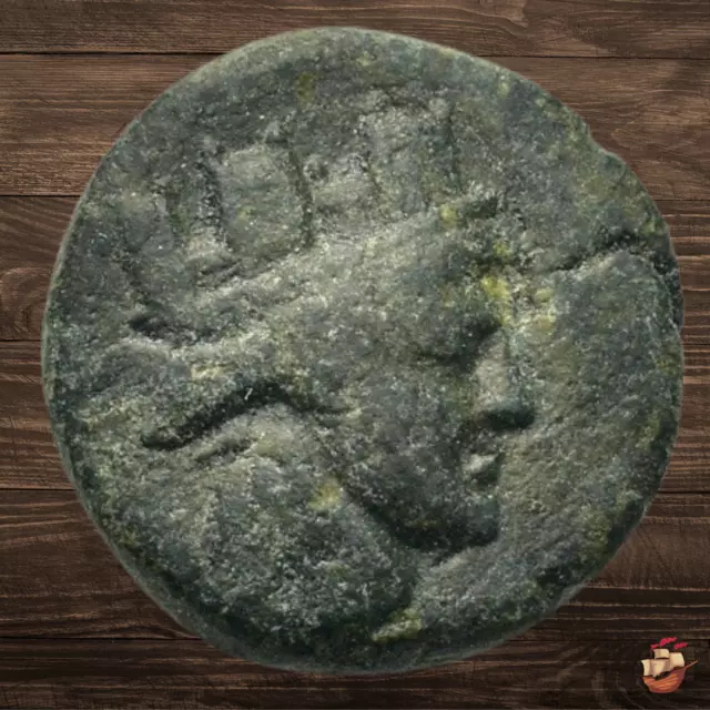Ancient Greek coin - Ionia Smyrna (170-145 BC) Posei magistrate - Tyche *M055