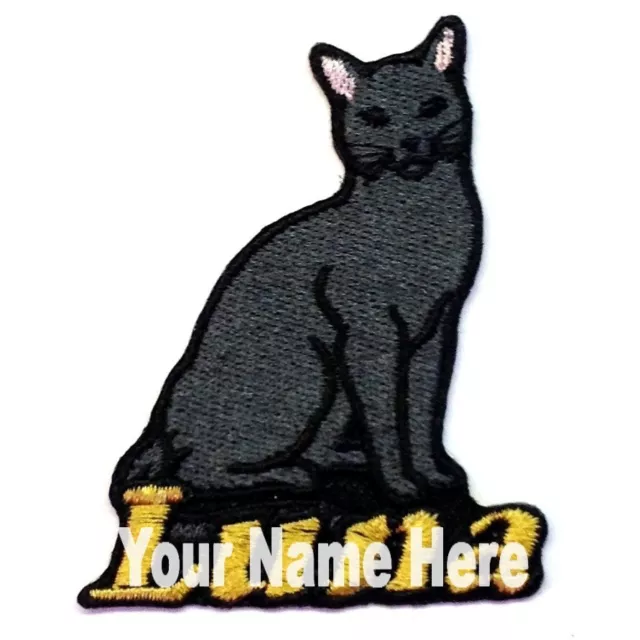 Bombay Cat Custom Iron-on Patch With Name Personalized Free