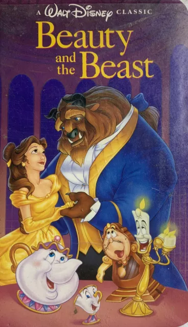 Beauty And The Beast Movie VHS Tape Walt Disneys Black Diamond Classic 1325