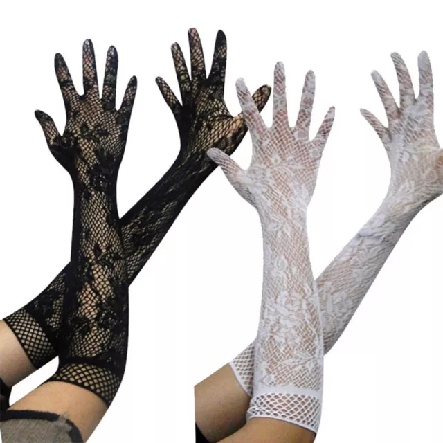 Lustige Lange Handschuhe Netzhandschuhe Etikette-Handschuhe Sexy Handschuhe E E
