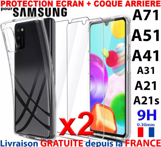 VERRE TREMPE ECRAN pour Samsung A6 Plus A7 A8 A9 2018 FILM PROTECTION  LOT1/4
