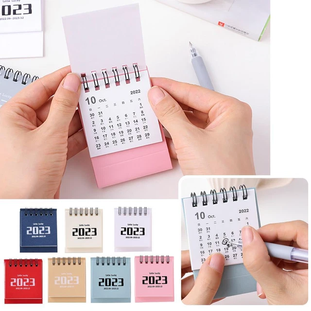 MINI DESK CALENDAR 2023Portable Standing Flip Small Calendar hot