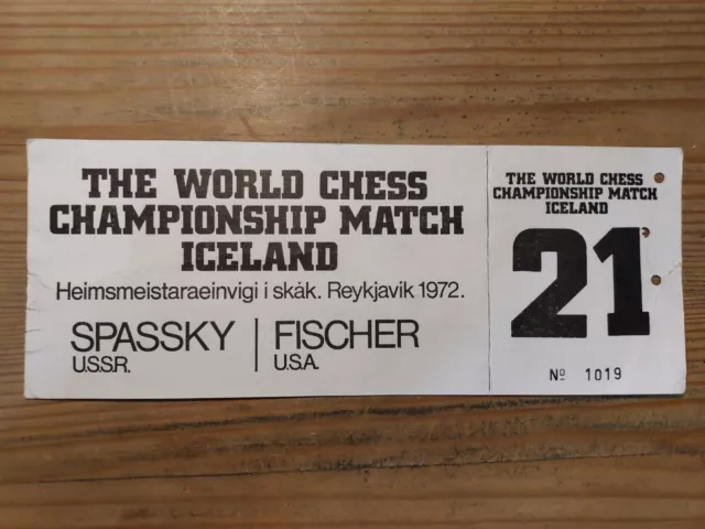 1972 Bobby Fischer vs. Boris Spassky World Chess Championship Used, Lot  #53382