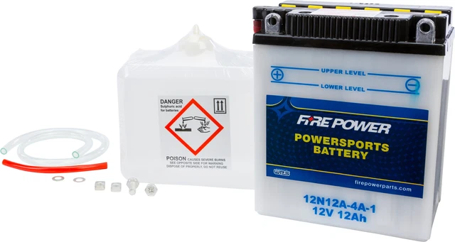 WPS 12N12A-4A-1 Conventional 12V Standard Battery with Acid Pack