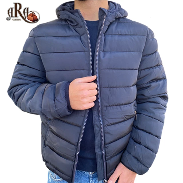 Giubbotto Uomo Invernale Cappuccio Imbottito Giubbino Piumino TAGLIA M OFFERTA 2