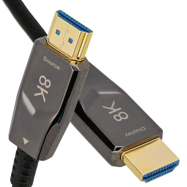 8K HDMI 2.1 Active Fibre Optique Câble Aoc HDR 48Gbps 8K 60Hz/4K 120Hz 10m-50m