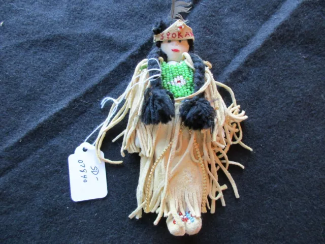 Native American Beaded Leather Doll,  From South Dakota Collector  Sd-0823*07840