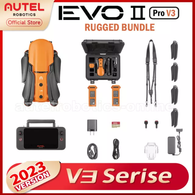 V3 Version!!!Autel EVO 2 Pro (6K) Camera Drone Rugged Bundle Hard Case Combo