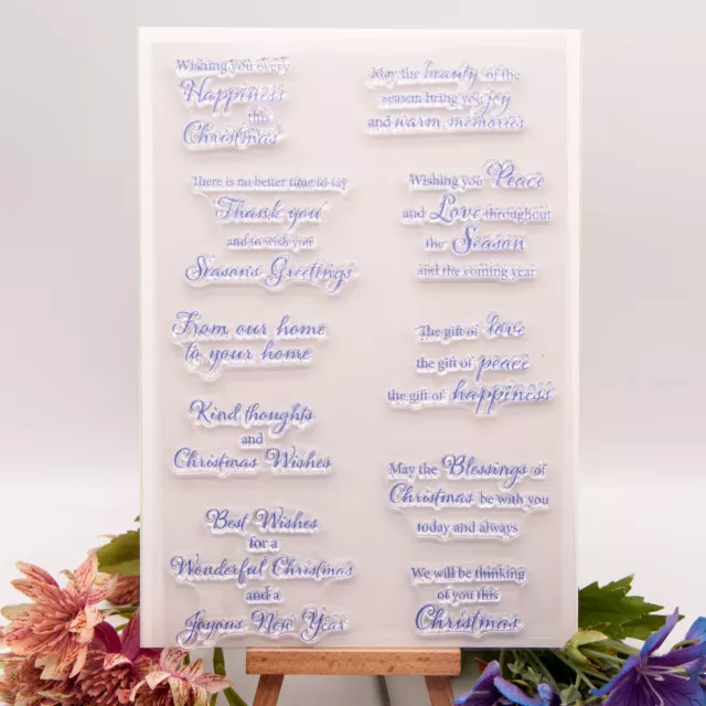 Greetings Letter Silicone Clear Stamp Scrapbooking Embossing Card Album Craft
