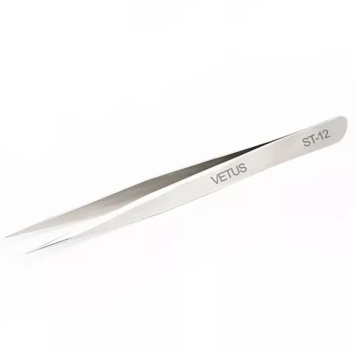 Vetus Straight Pointed & Curve Tweezers Eyelash Extensions Stainless Steel ST