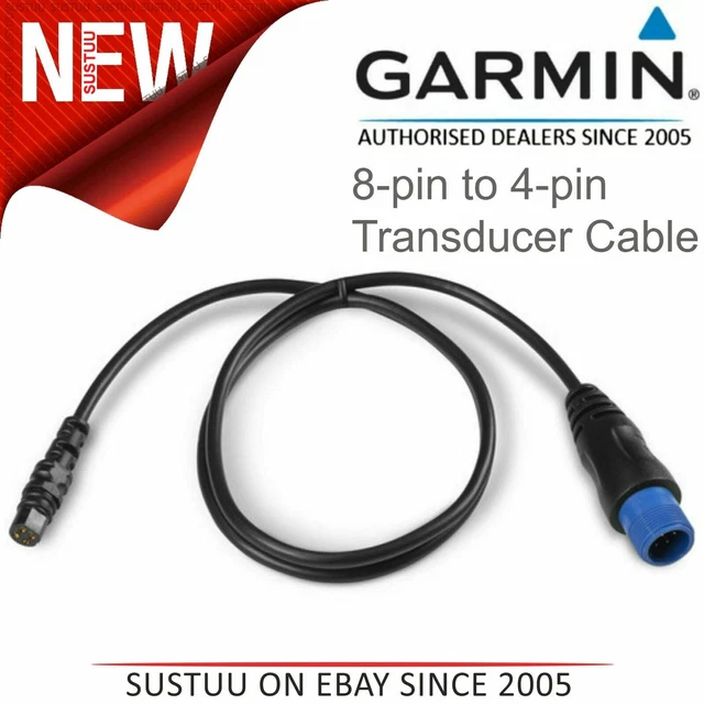 GARMIN 8 PIN Transducer to 4 pin Sounder Adapter Cable│0101271900│For