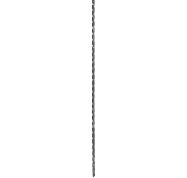Zwischenstab Zaunstab Schmiedeeisen 900 mm Material 12x12 mm Kanten gehämmert