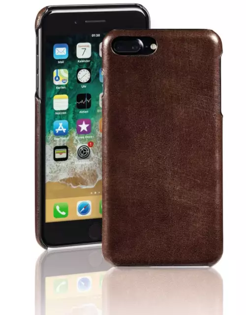 Pazzimo Cubierta de Cuero Funda Dura Protectora para Apple IPHONE 7 Plus 8Plus