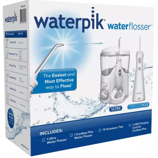 Waterpik Ultra & Cordless Plus Waterflosser Water Flosser Pack Brand New