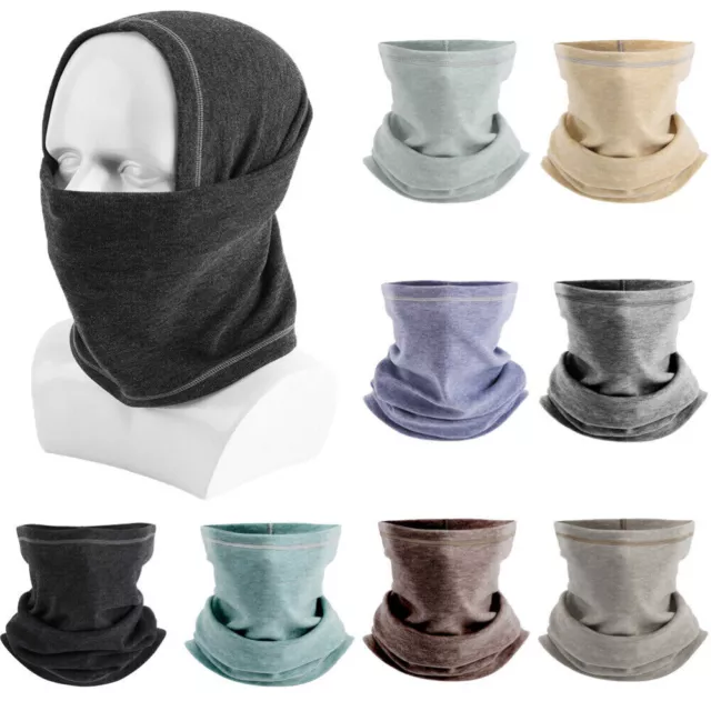 Winter Fleece Neck Warmer Gaiter Ski Thermal Face Mask Scarf Bandana Men Women