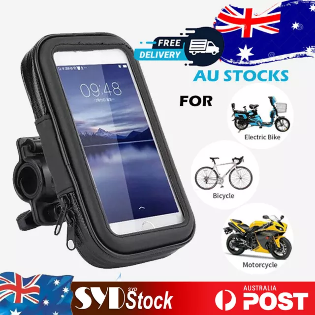 Waterproof Bicycle Bike Motorcycle Handlebar Mount Holder Case For Mobile Phone