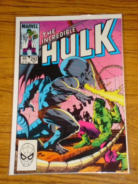 Incredible Hulk #292 Vol1 Marvel Comics February 1984