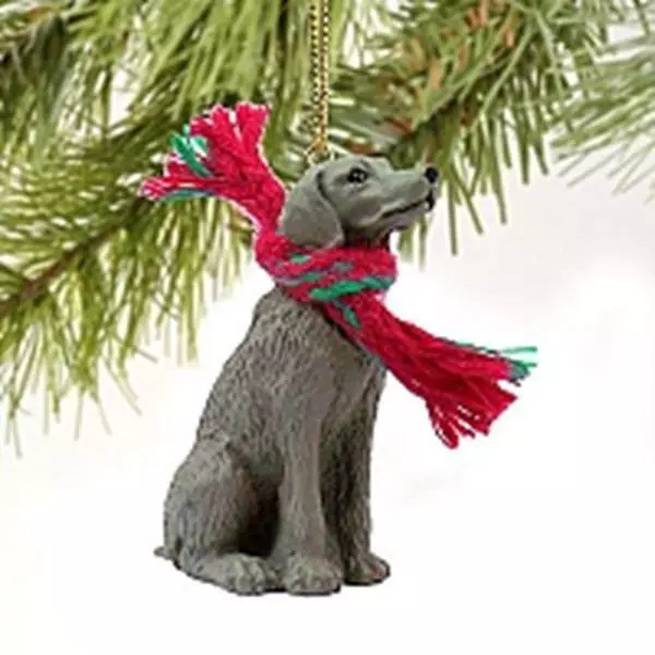 Weimaraner Christmas Tree Figurine Decoration/Ornament Dog Present/Gift