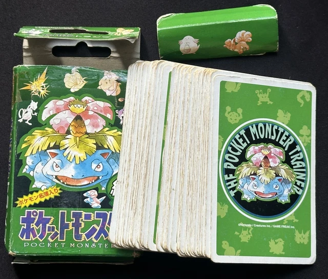 JAPANESE POKEMON POKER Playing Cards 1996 Green Venusaur include Charizard  etc 73.50 - PicClick UK