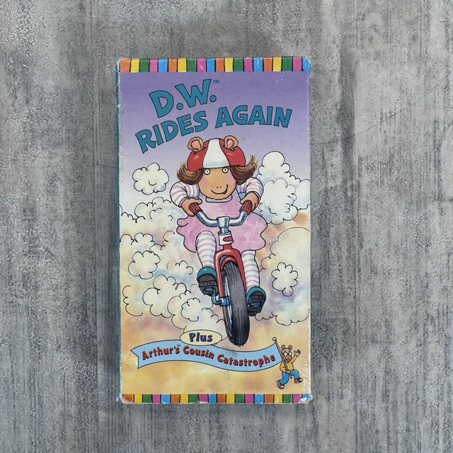 ARTHUR: D.W. RIDES Again (VHS, 1998) PBS Kids Animated Video Tape