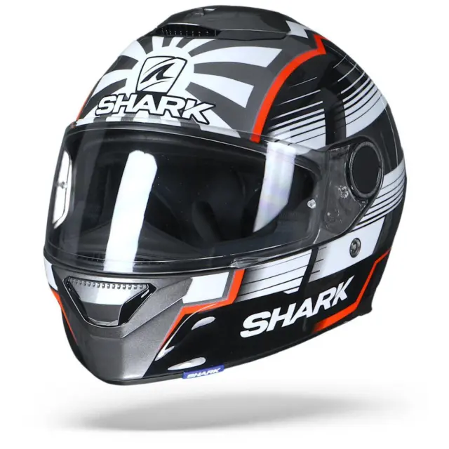 Shark Spartan 1.2 Zarco Malaysian GP AWR Anthracite White Red Full Face Helmet