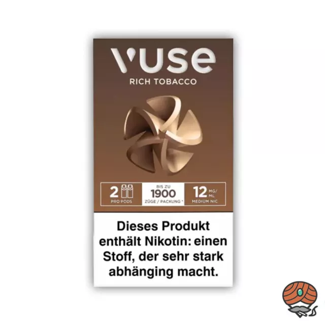 Vuse PRO Pods Rich Tobacco 12mg/ml Nikotin à 2 Pods