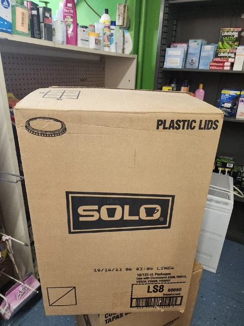 SOLO LS8 Translucent Plastic Lids ( Case Of 2000)