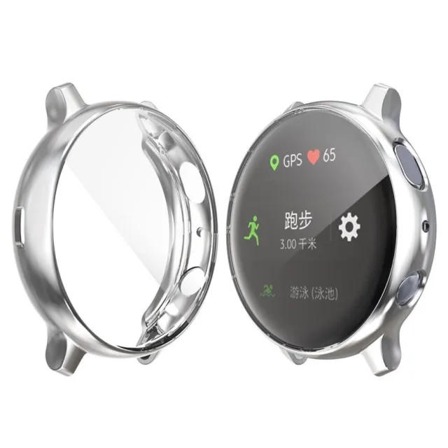 Electroplating TPU Case for Samsung Galaxy Watch Active 2 44mm - Silver