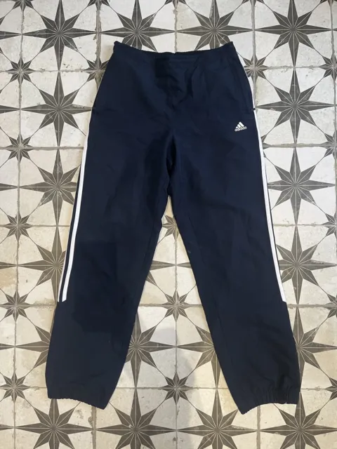 Adidas Tracksuit Bottoms - Y2K Blue Joggers Pants - Womens Size Medium 12