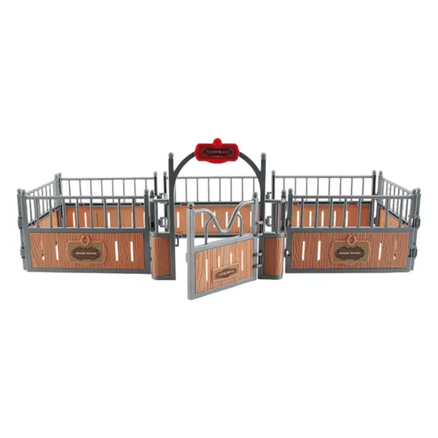 Realistic Horse Stable Horse Corral Fencing Accessories for Layout Decor