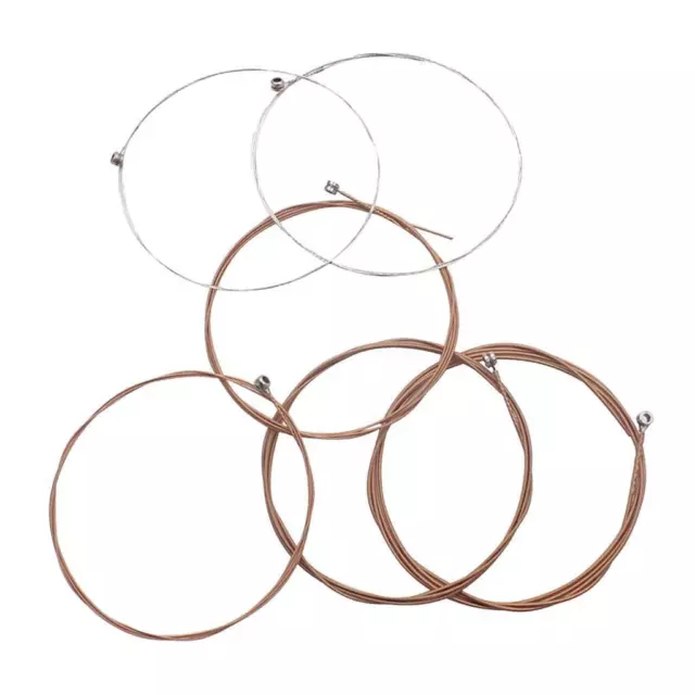 Durable 6pcs/Set Stainless Steel Acoustic Folk Guitar Strings Alloy Wound String