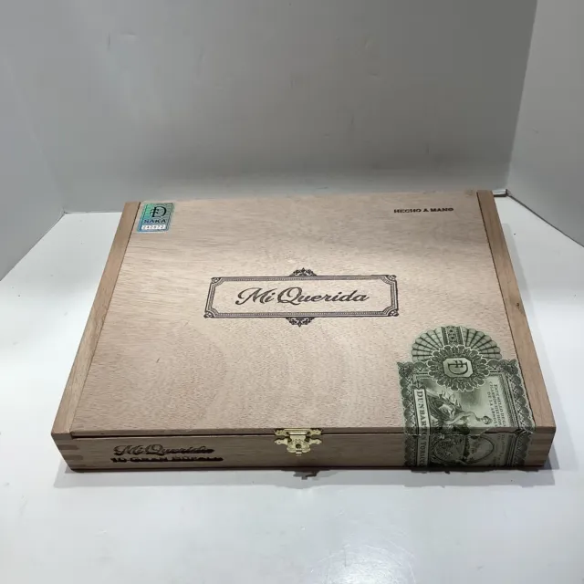 Mi Querida Gran Bufalo Empty Wood Cigar Box 10.5" x 8" x 1.5" Exc